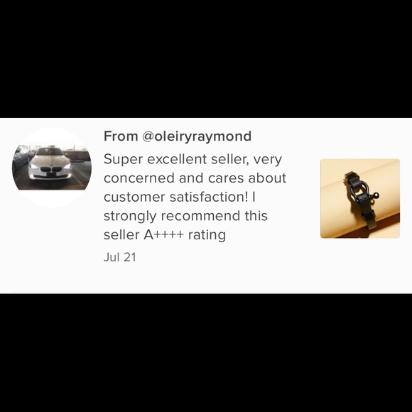 Men’s Screw Closure Leather Bracelet - Picture 5 of 6